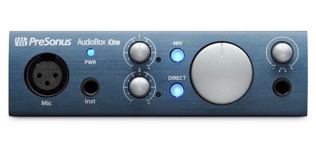 PRESONUS AUDIOBOX IONE INTERFACCIA AUDIO BOX I-ONE 2 IN 2 OUT USB 2.0 INGRESSO MICROFONICO XLR - TechSoundSystem.com