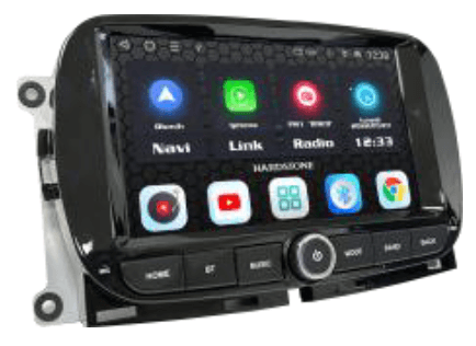 Hardstone HS FIA10-AXS Autoradio per FIAT 500 - 500C - Android 12 - 8 CORE - 4GB RAM, 64GB ROM - TechSoundSystem.com