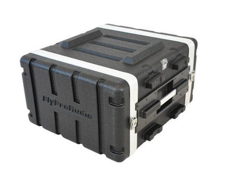 FLYPRO AUDIO FLIGHT CASE 6 UNITA IN PLASTICA COLORE NERO LEGGERO E RESISTENTE - TechSoundSystem.com