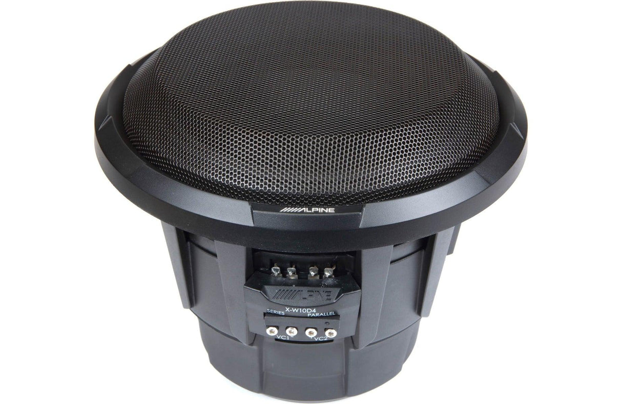 Alpine X-W10D4 Subwoofer per auto 10′′ (25 cm) X-Series (4Ω + 4Ω) 900W RMS - TechSoundSystem.com