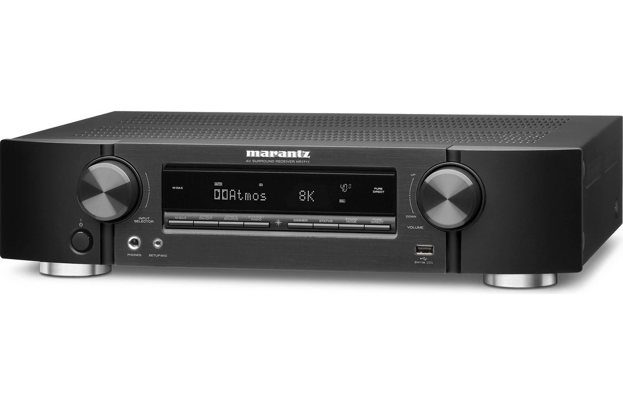 Marantz NR1711 Amplificatore AV 8K HDMI2.1 Ultra Slim • 7x 90 Watt (6 ohm, 1%) • WiFi 2.4 & 5.0 • Bluetooth - TechSoundSystem.com