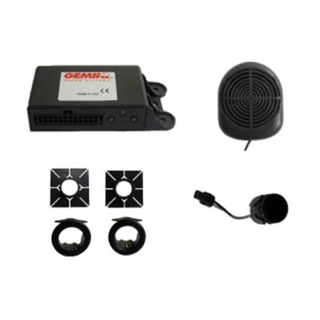 Gemini GEM-514F Kit 4 sensori parcheggio anteriore regolabili clip on o flush mount con buzzer - TechSoundSystem.com