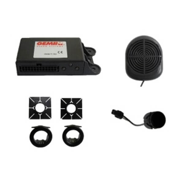 Gemini GEM-514 Kit 4 sensori parcheggio posteriore regolabili clip on o flush mount con buzzer - TechSoundSystem.com