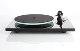 REGA Planar 2 NERO Giradischi hifi con piatto in vetro, braccio RB220 e testina Carbon motore 24V