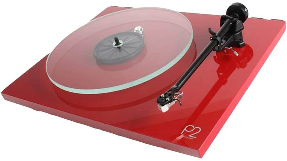 REGA Planar 2 Giradischi ROSSO con piatto in vetro, braccio RB220 e testina Carbon motore 24V - TechSoundSystem.com