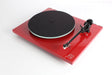 REGA Planar 2 Giradischi ROSSO con piatto in vetro, braccio RB220 e testina Carbon motore 24V - TechSoundSystem.com