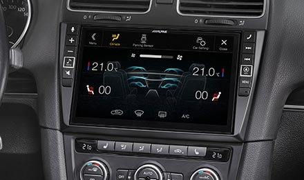 Alpine X903D-G6 autoradio 2 din per VW Golf VI con GPS, Android auto e Apple Car Play - TechSoundSystem.com