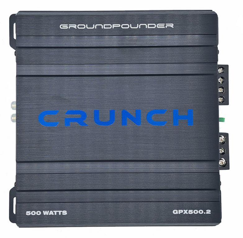 CRUNCH GPX-500.2 Amplificatore 2 canali GROUND POUNDER da 500W - TechSoundSystem.com