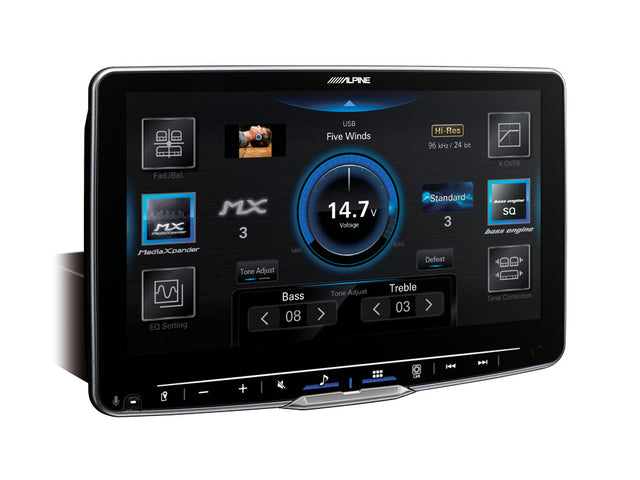 Alpine iLX-F905D autoradio 1 DIN Halo9 schermo 9" regolabile Car Play wireless e Android Auto - TechSoundSystem.com