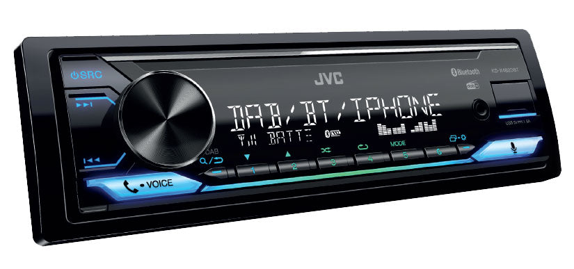 JVC KD-X482DBT Autoradio 1 DIN con DAB+, USB, JVC Remote App, Android Music, iPhone Music, Bluetooth, AUX - TechSoundSystem.com