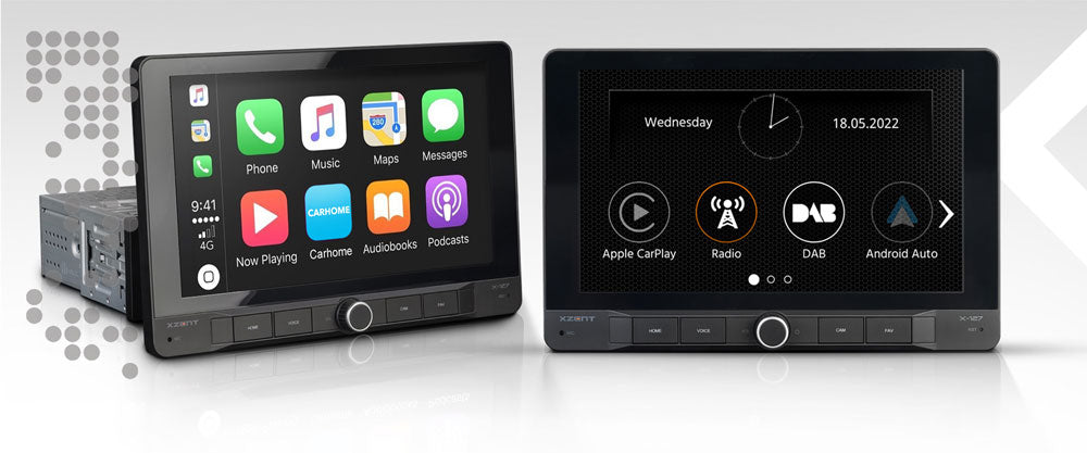 Xzent X-127 Autoradio Car Tablet radio DAB+, Apple Carplay, Android Auto, Bluetooth - TechSoundSystem.com