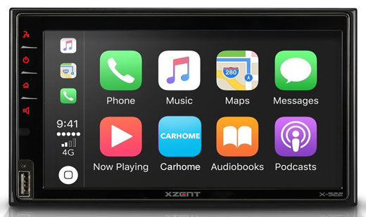 Xzent X-522 Autoradio 2 DIN Apple Carplay e Android Auto, DAB+, Bluetooth - TechSoundSystem.com