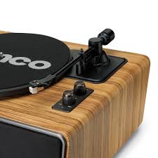 Lenco LS-570OK Giradischi in legno con gambe integrate e 4 diffusori integrati Potenza totale 70W RMS - TechSoundSystem.com