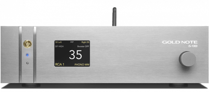 Gold Note IS-1000 Super Amplificatore Integrato Hi-End con DAC PCM-1792A, Streamer di rete Wi-Fi e LAN 192kHz/24bit - TechSoundSystem.com