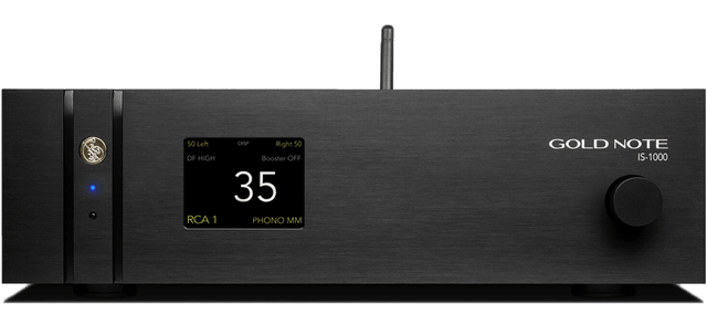 Gold Note IS-1000 Super Amplificatore Integrato Hi-End con DAC PCM-1792A, Streamer di rete Wi-Fi e LAN 192kHz/24bit - TechSoundSystem.com