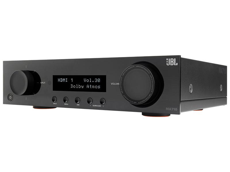 JBL MA710 Black Amplificatore A/V multicanale 7.2. Potenza 7x110W, Bluetooth v5.3 APTX HD e Adaptive. 8K - TechSoundSystem.com