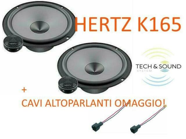 Hertz K165  KIT 2 VIE ALTOPARLANTI Woofer 16 5 cm + tweeter + coppia cavi omaggio (COPPIA)