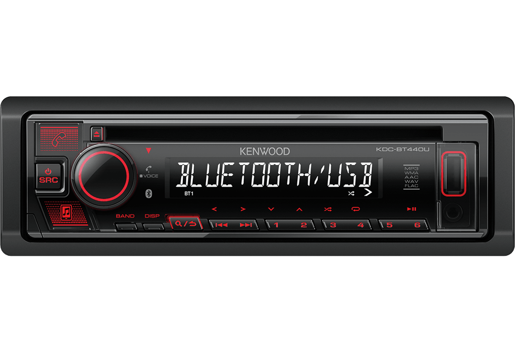 Kenwood KDC-BT440U autoradio 1 din CD / USB con Bluetooth e Spotify - TechSoundSystem.com