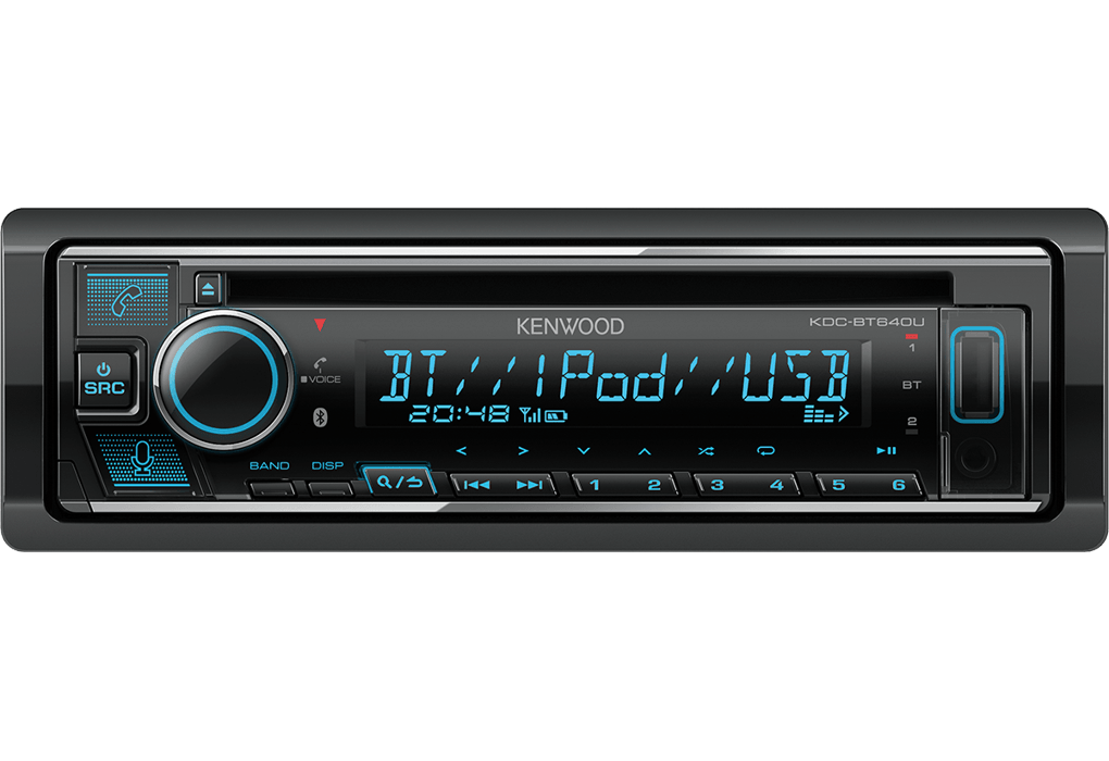 Kenwood KDC-BT640U autoradio 1 din CD / USB con Bluetooth integrato, Spotify e Amazon Alexa - TechSoundSystem.com