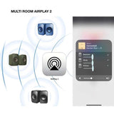 KEF LSX wireless BLACK sistema altoparlanti attivi hifi multiroom bluetooth e wifi - TechSoundSystem.com