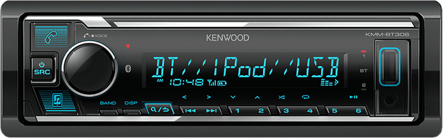 Kenwood KMM-BT306 autoradio 1 din con Bluetooth integrato, Spotify e Amazon Alexa - TechSoundSystem.com