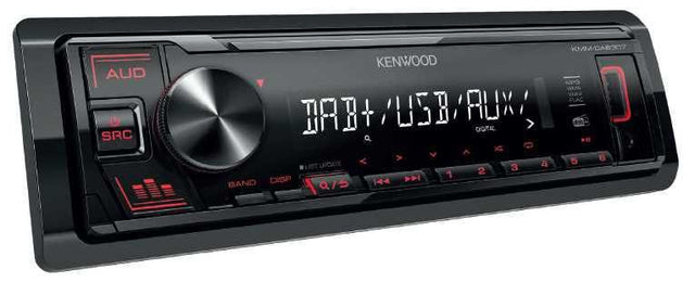 Kenwood KMM-DAB307 autoradio 1 DIN DAB+ con USB, AUX - TechSoundSystem.com