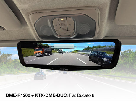 Alpine KTX-DME-DUC Kit installazione specifico DME-R1200 specchietto digitale su Fiat Ducato, Jumper, Boxer