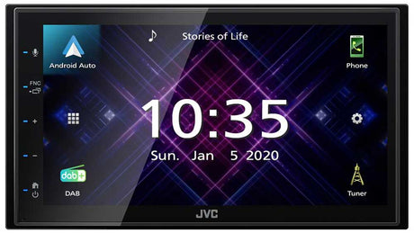 JVC KW-M565DBT autoradio 2 DIN con DAB+ car play e android auto, bluetooth - TechSoundSystem.com