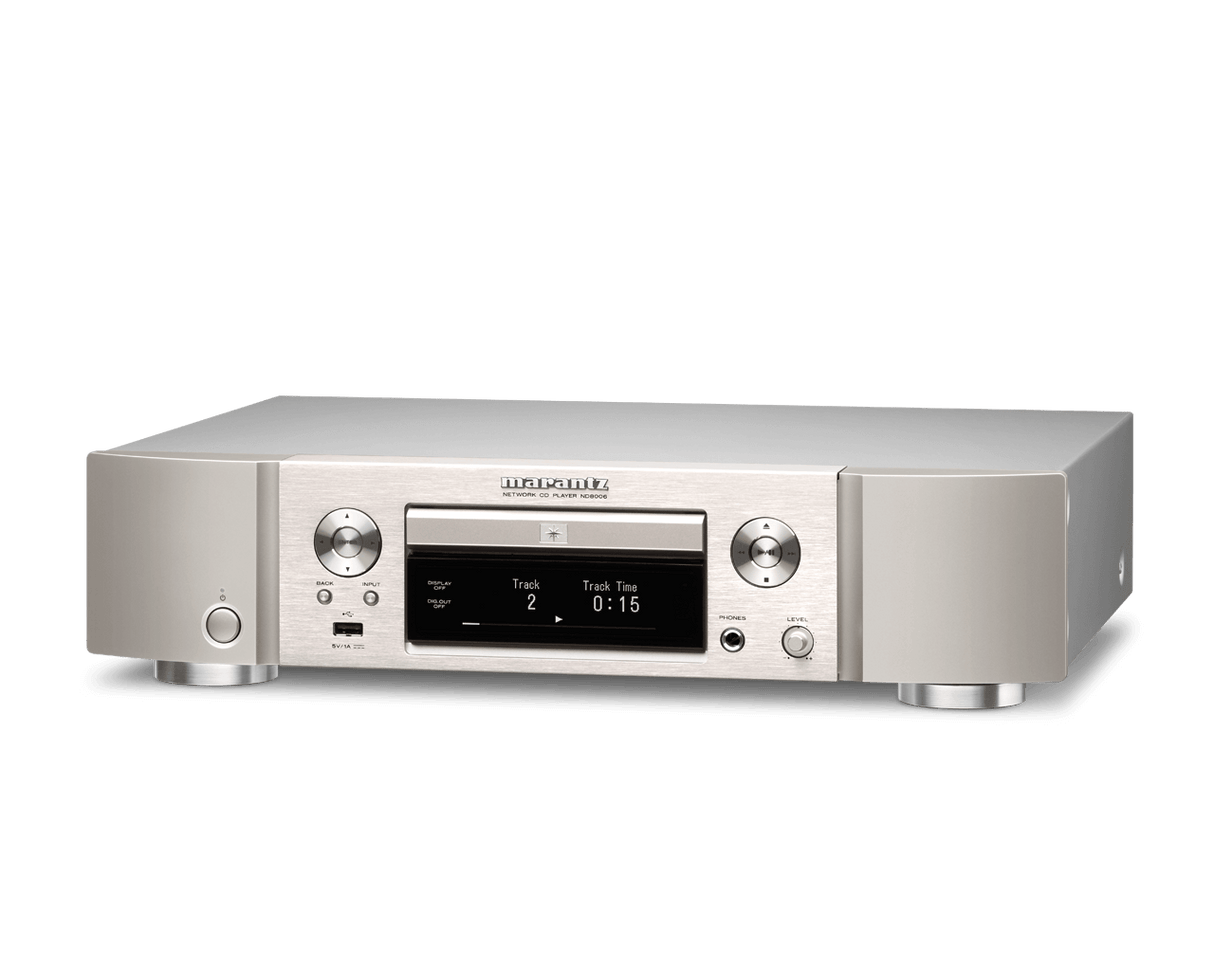 Marantz ND8006 Lettore CD player di rete di sorgenti musicali, CD audio, AirPlay, Bluetooth, Oro silver - TechSoundSystem.com