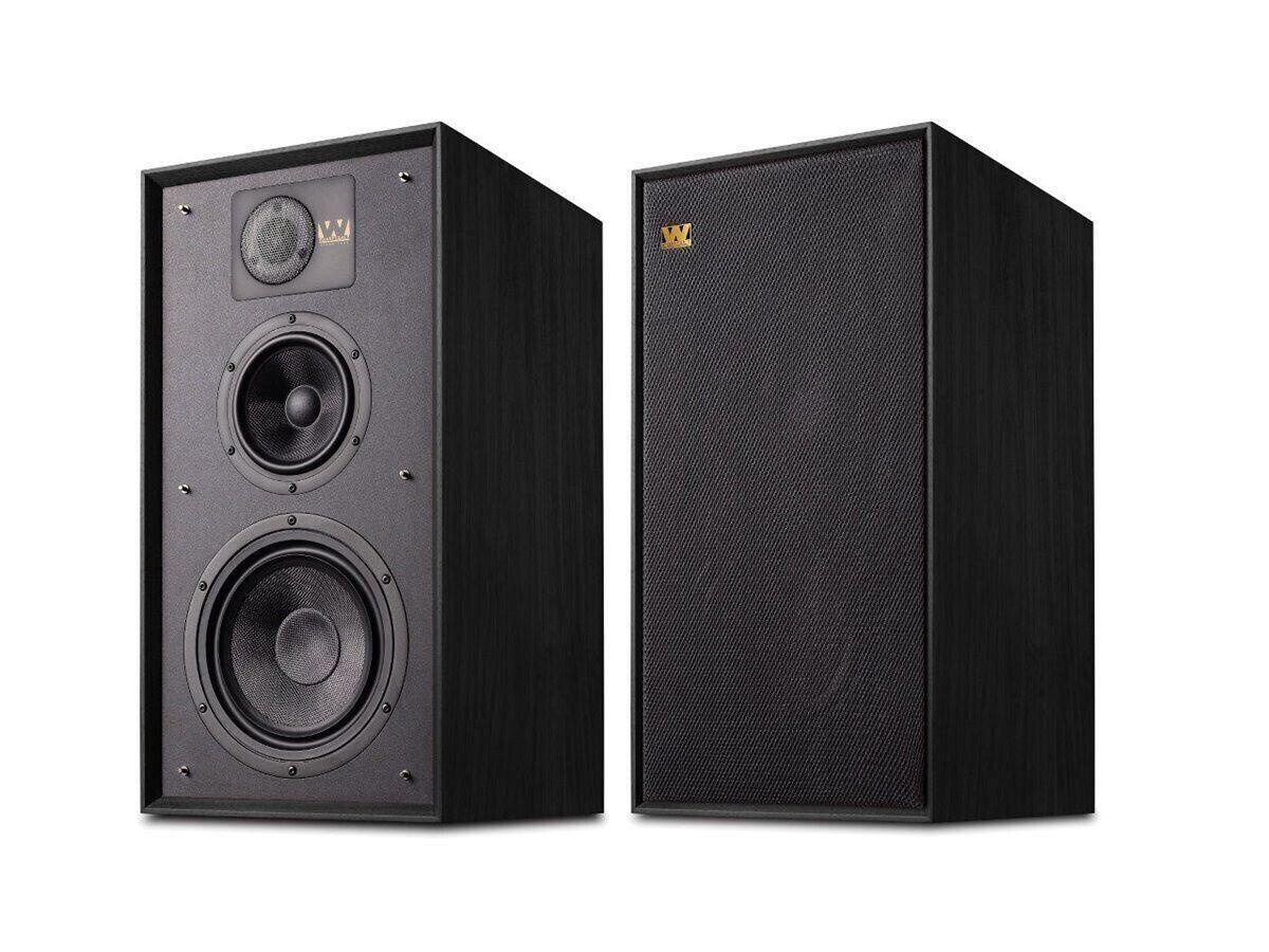 Wharfedale LINTON Heritage BLACK *SCONFEZIONATE* Coppia diffusori da stand a 3 vie bass reflex 25-200W - TechSoundSystem.com