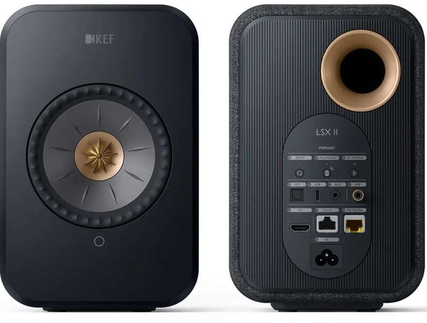 Kef LSX 2 Diffusori wireless attivi definitivi - Driver UNI-Q-Carbon Black *SCONFEZIONATO*