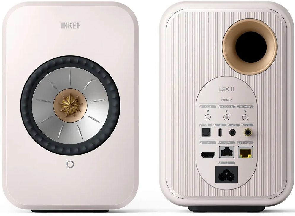 Kef LSX 2 Diffusori wireless attivi definitivi - Driver UNI-Q-Mineral White *SCONFEZIONATO*