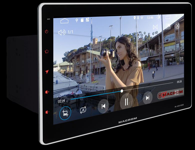 Macrom M-AN1000DAB *SCONFEZIONATA* autoradio 2 DIN 10,1" Android 10 e NETFLIX integrati