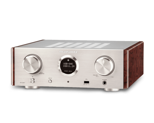 Marantz HD AMP1 amplificatore compatto per cuffie, silver,oro, modalità DAC, 2 ingressi digitali - TechSoundSystem.com