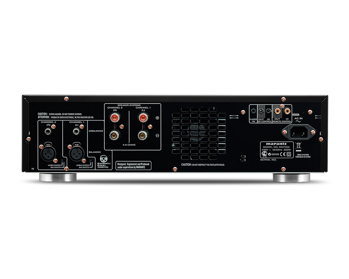 Marantz MM7025 Amplificatore finale Current Feedback , nero 140W x 2ch su 8 Ohm - TechSoundSystem.com