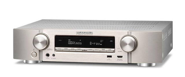 Marantz NR1710 Sintoamplificatore AV 7.2 canali, 4k Ultra HD, silver oro, supporta formati audio multidimensionali - TechSoundSystem.com