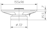 Ciare CZ140 diffusore coassiale 6"x 4" con potenza di 90 W e 40 W RMS a 4 Ohm - TechSoundSystem.com