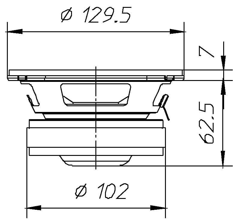 Ciare HW131 woofer con potenza di 180 W e 70 W RMS a 8 Ohm e diametro 5" - TechSoundSystem.com