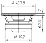 Ciare HW131 woofer con potenza di 180 W e 70 W RMS a 8 Ohm e diametro 5" - TechSoundSystem.com