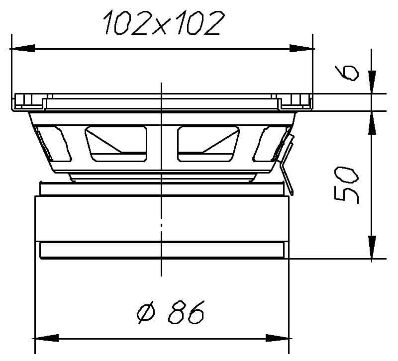 Ciare HW100 woofer con potenza 150 W e 50 W RMS a 8 Ohm e diametro 4" - TechSoundSystem.com