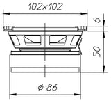 Ciare HW100 woofer con potenza 150 W e 50 W RMS a 8 Ohm e diametro 4" - TechSoundSystem.com