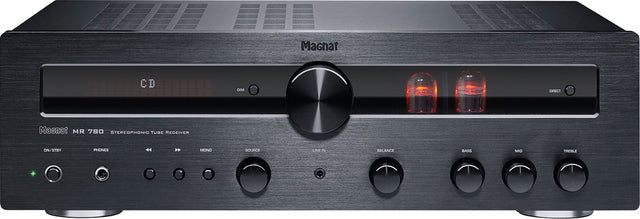 Magnat MR780 Amplificatore integrato ibrido con Pre valvolare ECC81, 2x100W, Bluetooth® aptX™ - TechSoundSystem.com