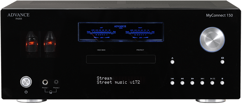 ADVANCE PARIS MYCONNECT 150 Amplificatore integrato All-In-One con lettore CD, DAB+, Streamer di rete, Classe A a valvole - TechSoundSystem.com