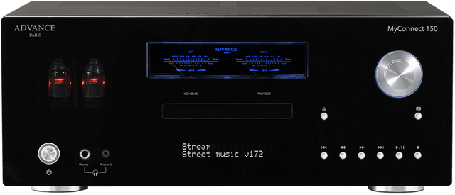 ADVANCE PARIS MYCONNECT 150 Amplificatore integrato All-In-One con lettore CD, DAB+, Streamer di rete, Classe A a valvole - TechSoundSystem.com