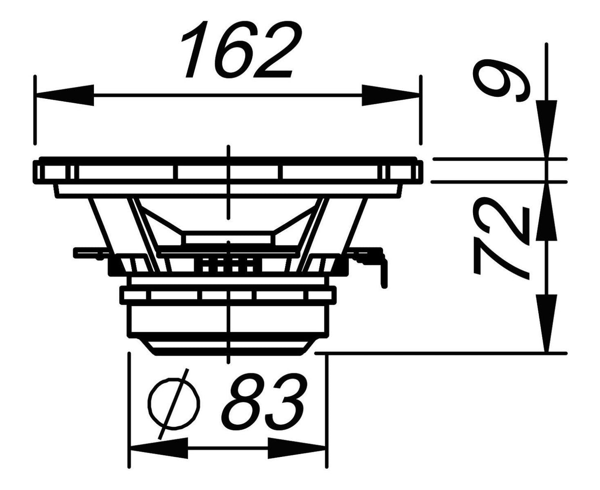 Ciare NDI6.38MR Midrange con potenza di 300W e 150W a 8 Ohm e diametro di 6,5'' - TechSoundSystem.com