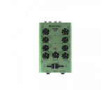 OMNITRONIC GNOME 202 GREEN MINI MIXER DJ 2 CANALI STEREO MICROFONO CUFFIA - TechSoundSystem.com