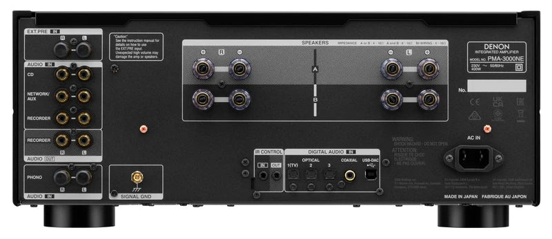 Denon PMA-3000NE Amplificatore integrato da 160W su 4 ohm e 80W su 8 ohm con ingresso Phono MM/MC