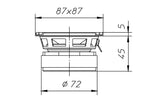 Ciare PA087 midrange extended 87mm, impedenza 8 Ohm, potenza 80W - TechSoundSystem.com