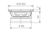 Ciare PA101 extended range 100mm, impedenza 16 Ohm e potenza 120 W - TechSoundSystem.com