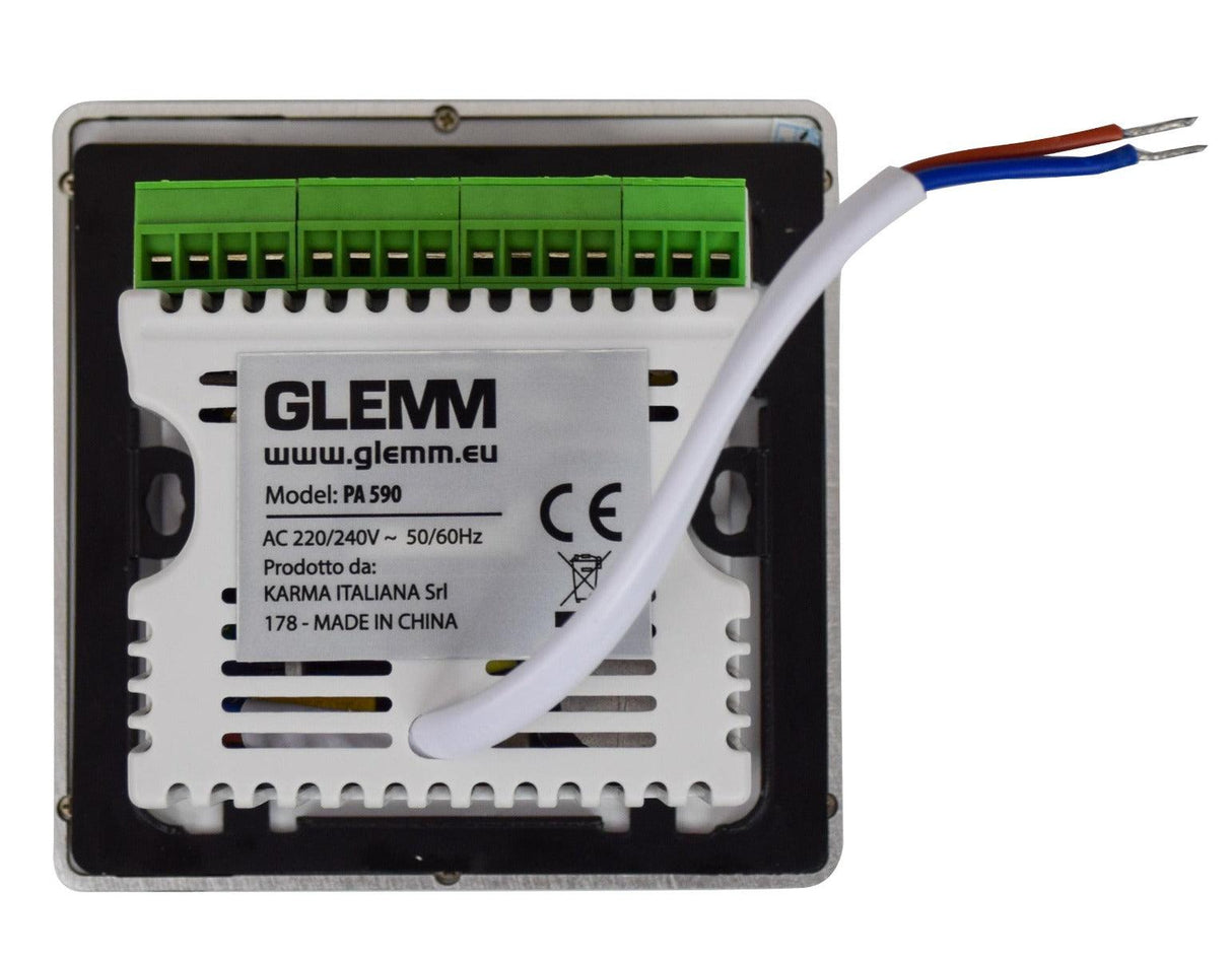 GLEMM PA 590 Amplificatore touch da parete fino a 4 diffusori - TechSoundSystem.com